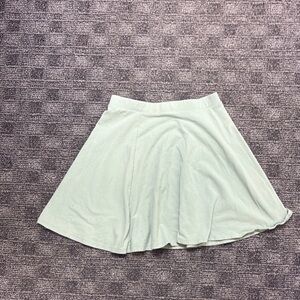 Forever 21 Green A-Line Skater Skirt Casual Resort Wear